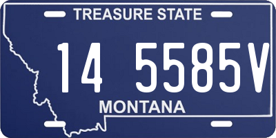 MT license plate 145585V