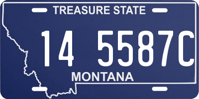 MT license plate 145587C