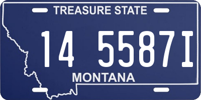 MT license plate 145587I