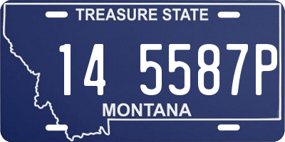 MT license plate 145587P
