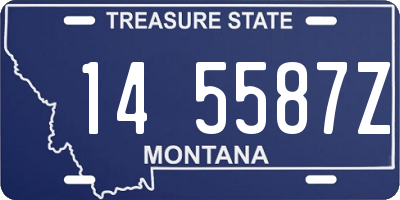 MT license plate 145587Z