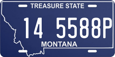 MT license plate 145588P