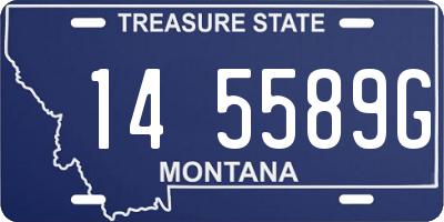 MT license plate 145589G