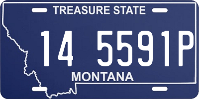 MT license plate 145591P