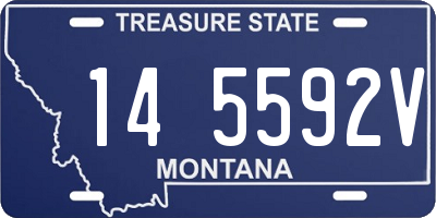 MT license plate 145592V