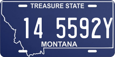 MT license plate 145592Y