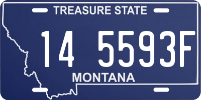MT license plate 145593F