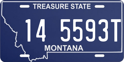 MT license plate 145593T