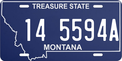 MT license plate 145594A