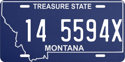 MT license plate 145594X