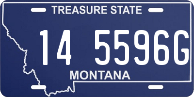 MT license plate 145596G