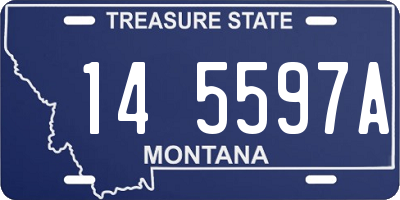 MT license plate 145597A