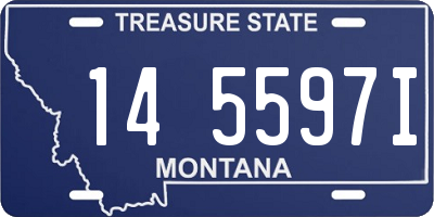 MT license plate 145597I