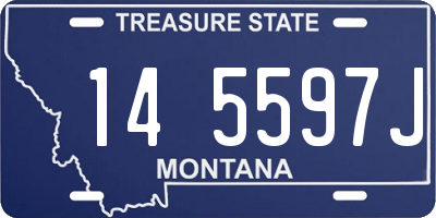 MT license plate 145597J