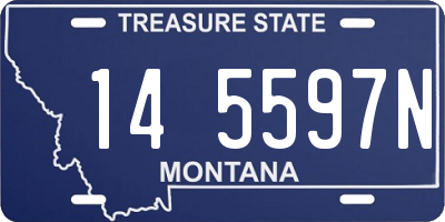 MT license plate 145597N