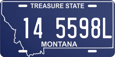 MT license plate 145598L