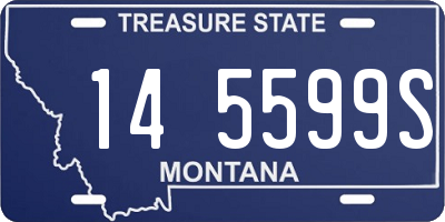 MT license plate 145599S