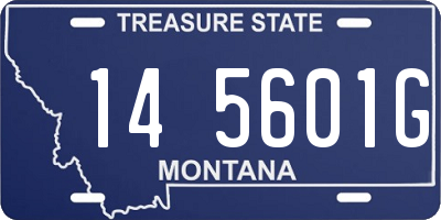 MT license plate 145601G