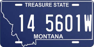 MT license plate 145601W