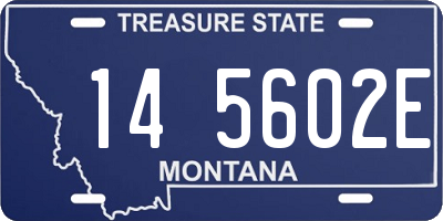 MT license plate 145602E