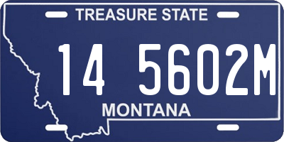 MT license plate 145602M