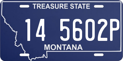 MT license plate 145602P