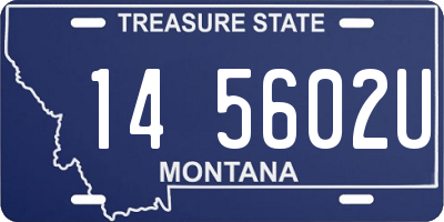 MT license plate 145602U