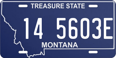 MT license plate 145603E