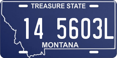 MT license plate 145603L