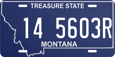 MT license plate 145603R