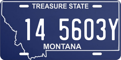 MT license plate 145603Y