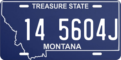 MT license plate 145604J