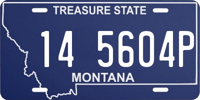 MT license plate 145604P