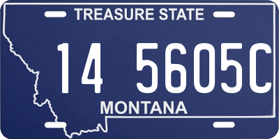 MT license plate 145605C