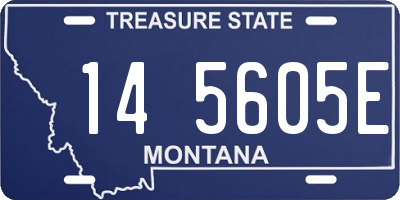 MT license plate 145605E