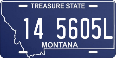 MT license plate 145605L