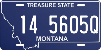 MT license plate 145605Q