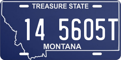 MT license plate 145605T
