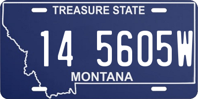 MT license plate 145605W
