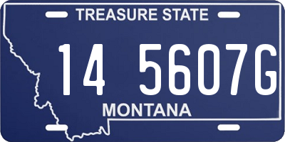 MT license plate 145607G