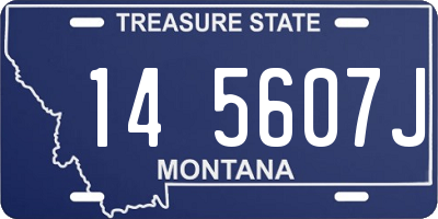 MT license plate 145607J