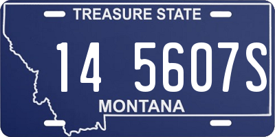 MT license plate 145607S