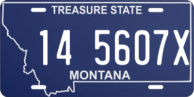 MT license plate 145607X