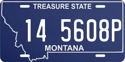 MT license plate 145608P