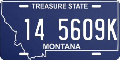 MT license plate 145609K
