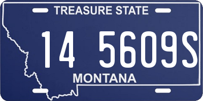 MT license plate 145609S