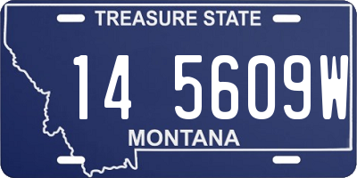 MT license plate 145609W