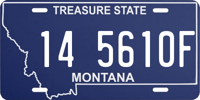 MT license plate 145610F