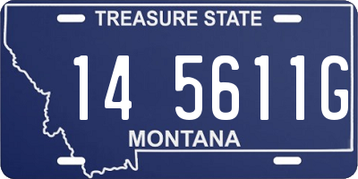 MT license plate 145611G