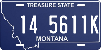 MT license plate 145611K